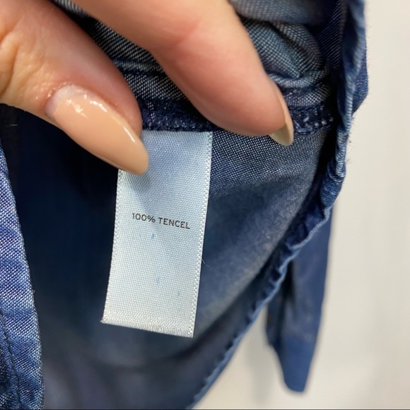 Susina-Chambray 100% tencel Button Up XS - Picture 6 of 7